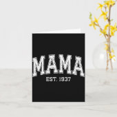 Carte Mama Est 1937 Mom D Mothers Day Ized  (Fleur jaune)