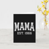Carte Mama Est 1966 Mom D Mothers Day Ized  (Fleur jaune)