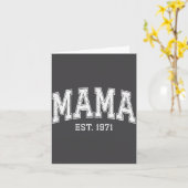 Carte Mama Est 1971 Mom D Mothers Day Ized (Fleur jaune)