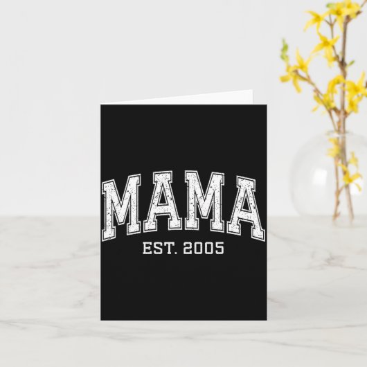 Carte Mama Est 2005 Mom D Mothers Day Ized (Fleur jaune)