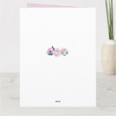 Carte Mama Joyeux anniversaire 3 Photo Rose Floral (Dos)