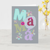 Carte mamá, le jour de mère heureux dans l'Espagnol (Fleur jaune)