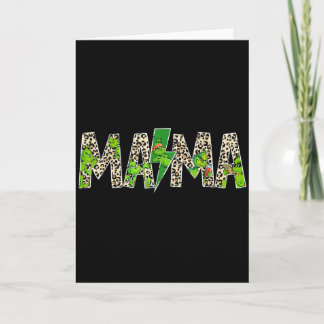 Carte Mama Léopard Rétro Maman Nounou Grand-mère Fête de