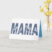 Carte MAMA. Mensajes dentro de las letras. (Fleur jaune)