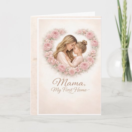 Carte Mama — Mon Premier Chez Moi | Fleurs de Mère et Fi (Devant)