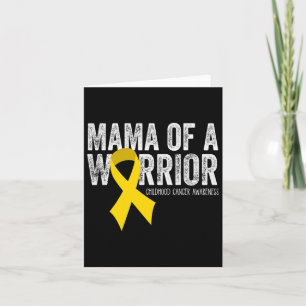Carte Mama Of A Warrior Chilhood Cancer Ribbon Oncology