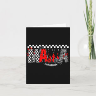 Carte Mama Racing Voiture de Course Drôle pour Enfants F
