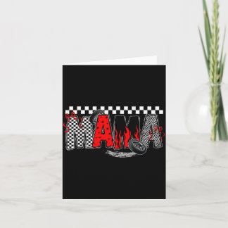 Carte Mama Racing Voiture de Course Drôle pour Enfants F