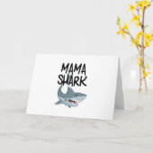 Carte Mama Shark Funny Mthers Day Cadeaux (Fleur jaune)
