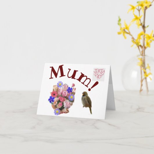 Carte Maman (Fleur jaune)