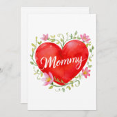 Carte maman (Devant / Derrière)