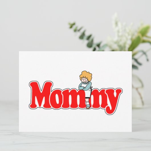Carte Maman (Debout devant)