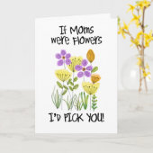 Carte Maman (Fleur jaune)