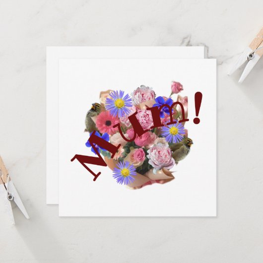 Carte Maman (Devant/Arrière en situation)