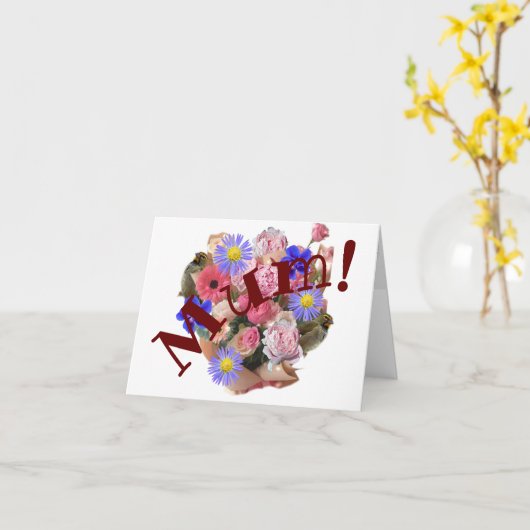 Carte maman (Fleur jaune)