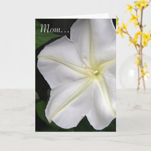 Carte Maman... (Fleur jaune)