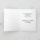 Carte Maman 86e anniversaire Rose rouge (Intérieur)