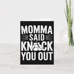 Carte Maman A Dit Vous Frapper Drôle Boxing Maman Cadeau
