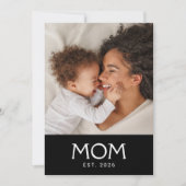 Carte Maman a établi la typographie photo de la fête des (Devant)