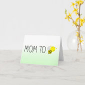 Carte Maman à être, belle Bumblebee vert/jaune (Fleur jaune)