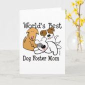 Carte Maman adoptive du meilleur chien du monde (Fleur jaune)