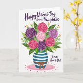 Carte Maman adorable de la part de maman (Fleur jaune)