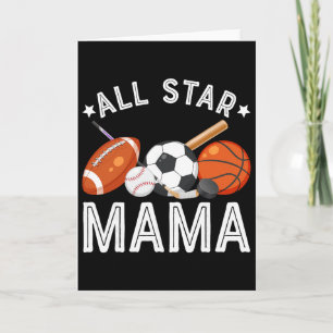 Carte Maman All Star du garçon d'anniversaire Sketll Foo