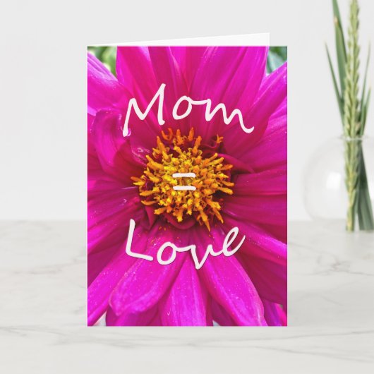 Carte Maman = Amour (Devant)