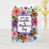 Carte maman amour de fleur de pêcher (Fleur jaune)