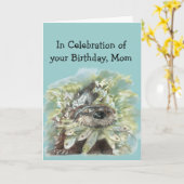 Carte Maman Anniversaire Humour mignon Aquarelle Otter A (Fleur jaune)
