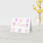 Carte maman aux coeurs (Fleur jaune)