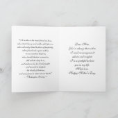 Carte Maman, Bonne fête des mères, Stargazer Lily Bouque (Intérieur)