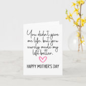 Carte Maman Bonus (Fleur jaune)