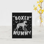 Carte Maman Boxer - Halloween (Fleur jaune)