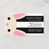 Carte maman Bunny Black Stripes (Devant)