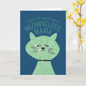 Carte Maman Chat Mieuxvelouse (Fleur jaune)