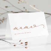 Carte Maman | Chic Boho Script et coeur avec photo
