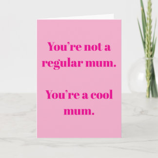 Carte Maman cool