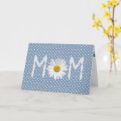 Carte Maman Daisy en pois (Fleur jaune)