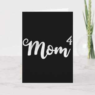 Carte Maman de 4 maman de quatre enfants mamanFemmes