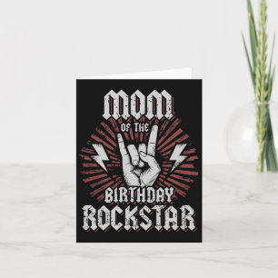 Carte Maman De Anniversaire Rockstar Matching Rocker Roc