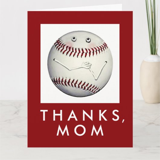 Carte Maman de baseball (Devant)