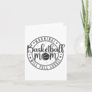 Carte Maman De Basketball Va hurler Louement Mères Jour