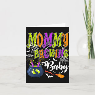 Carte Maman de bébé en préparation Halloween de famille