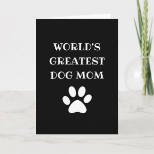 Carte Maman de chien la plus géniale du monde Texte pers
