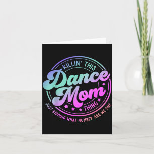 Carte Maman de danse drôle fête des mères tuant cette da