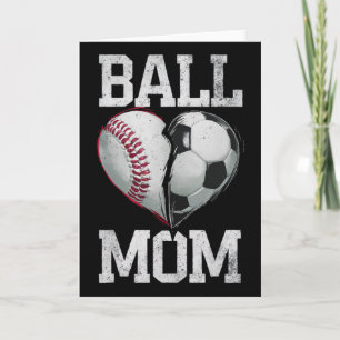 Carte Maman de foot Bysebyll Supporter de sports pour la