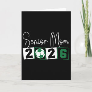 Carte Maman de footballeuse Senior 2026 Maman de la prom