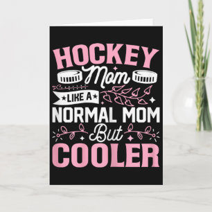 Carte Maman de hockey comme une maman normale mais plus 