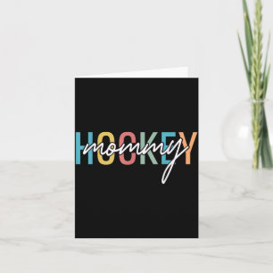 Carte Maman de hockey Rétro Vintage Amateur de hockey